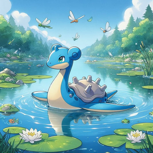 custom pokemon lapras keychain