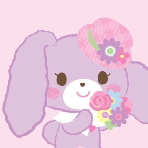 custom lalalaflora necklace (light purple, white)