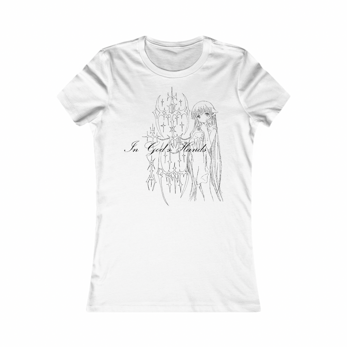“in god’s hands” premium handmade tee