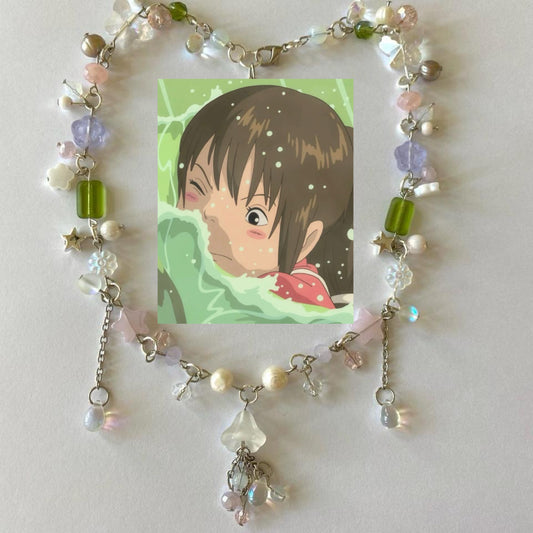 spirited away jellyfish complex necklace