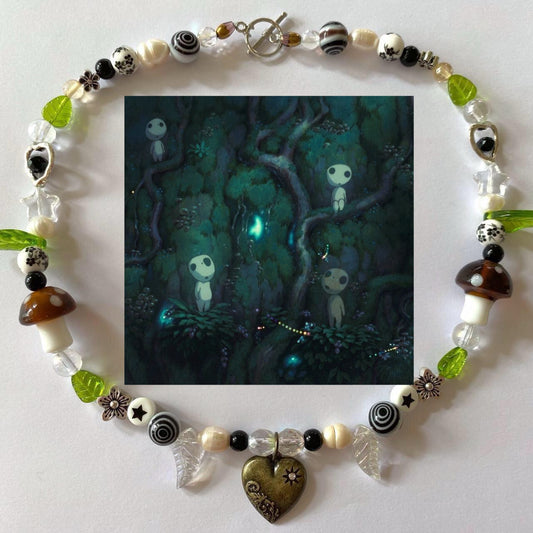 princess mononoke tree spirits necklace