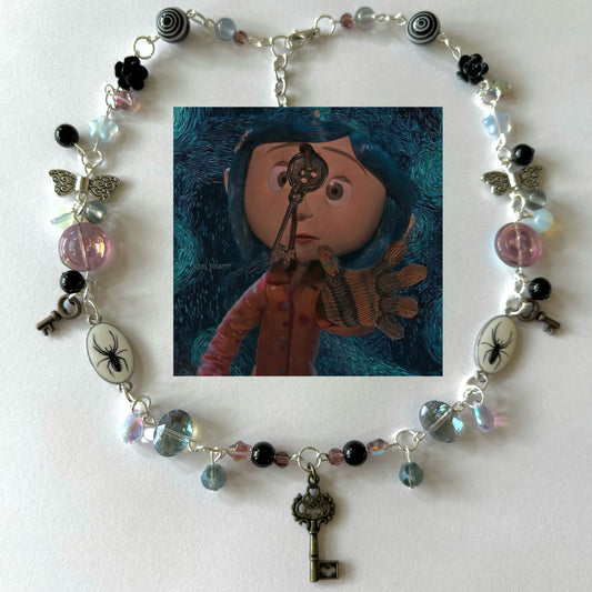 coraline enchanted key necklace