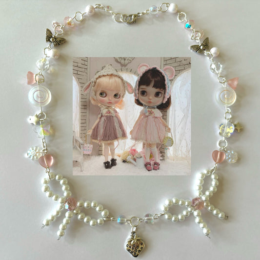 dollcore blythe doll complex necklace