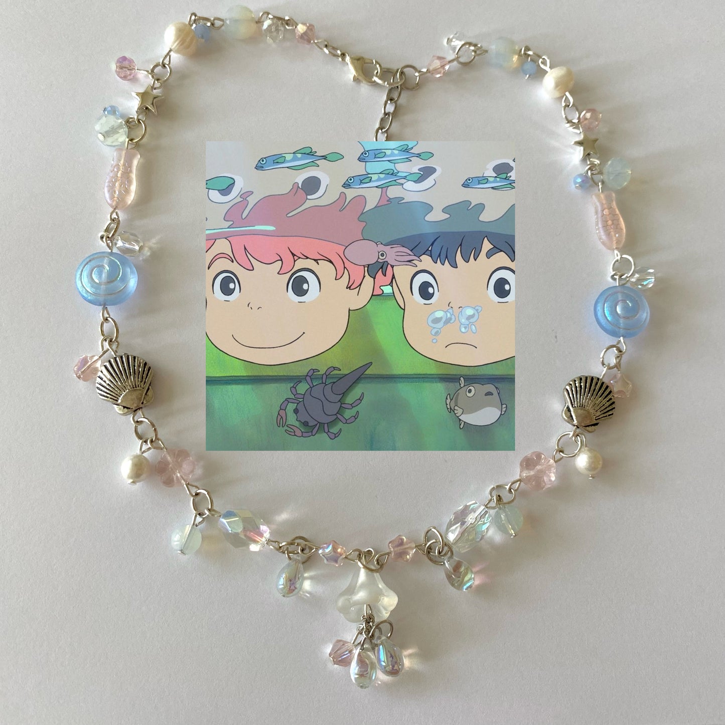 ponyo aquarium necklace