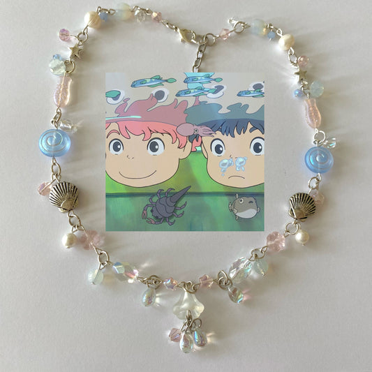 ponyo aquarium necklace
