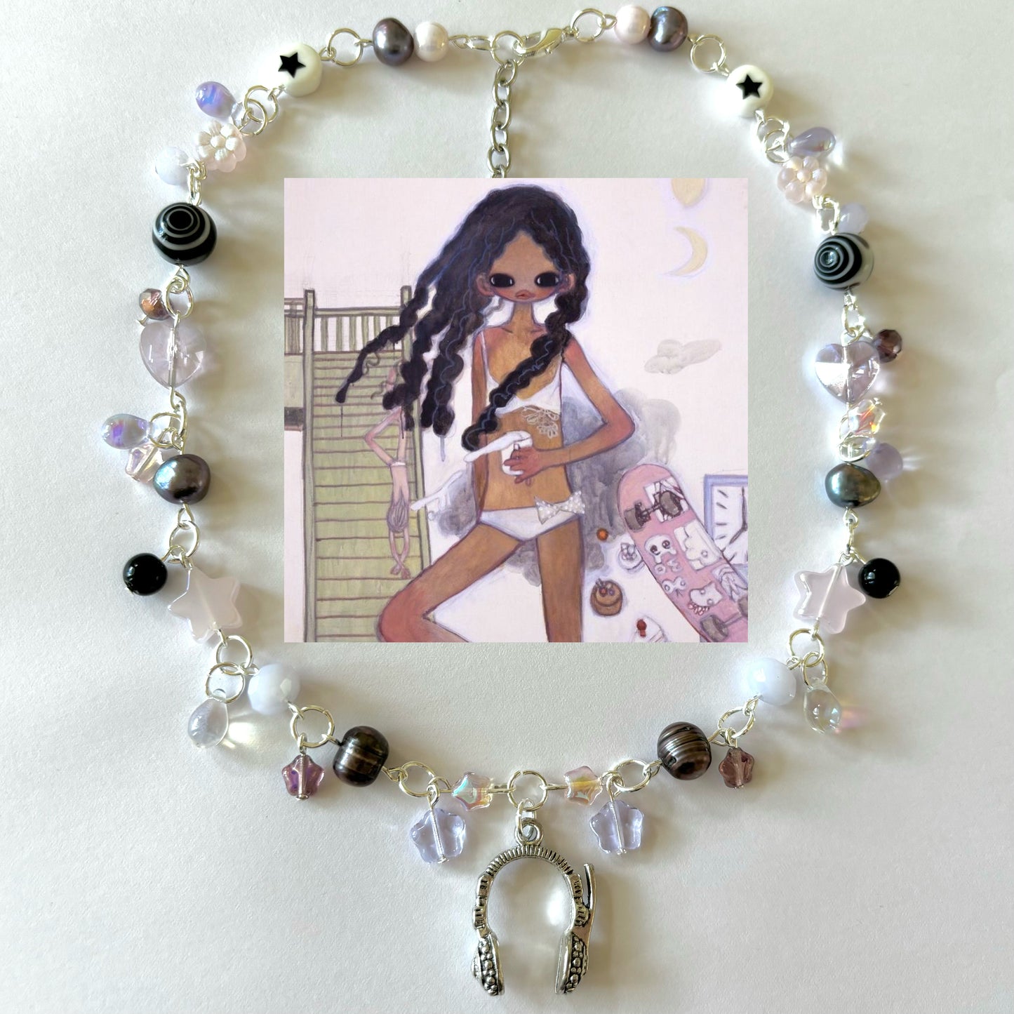aya takano skater girl necklace
