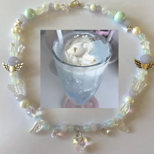 japanese cream soda necklace