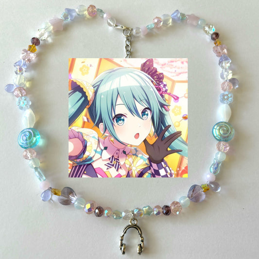 miku vocaloid necklace
