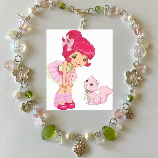 strawberry shortcake necklace
