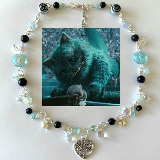 cheshire cat necklace