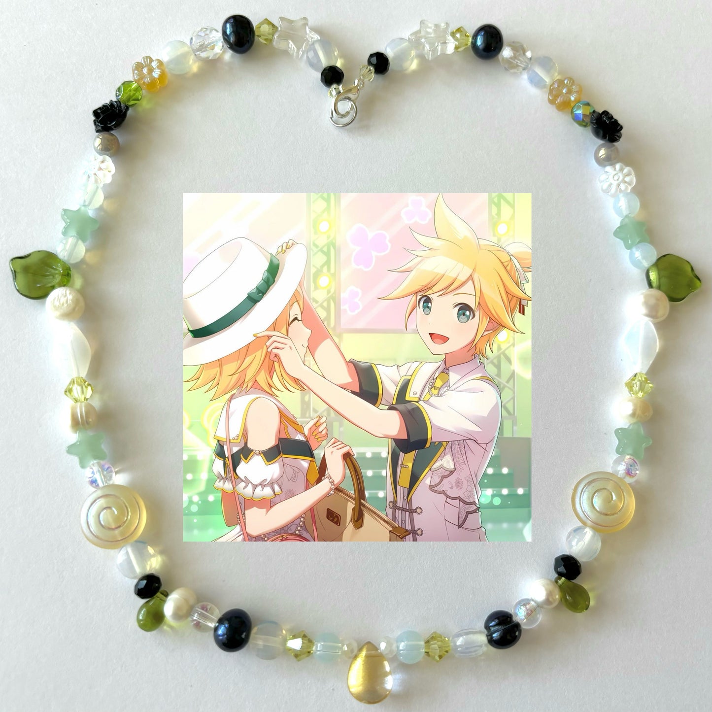 rin and len vocaloid necklace