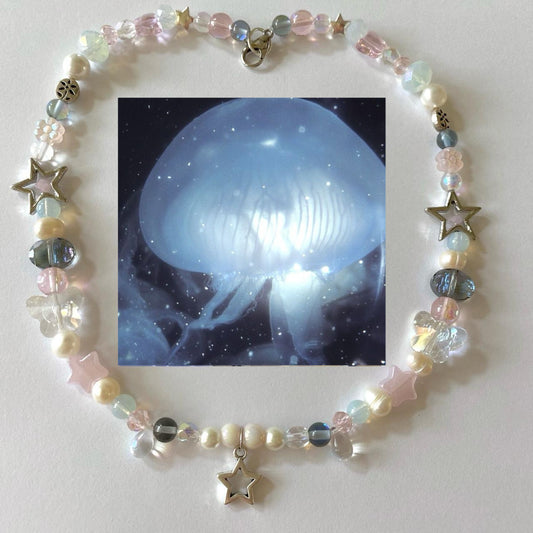 jellyfish mermaid necklace