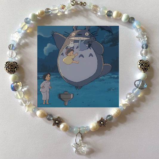 totoro flying necklace