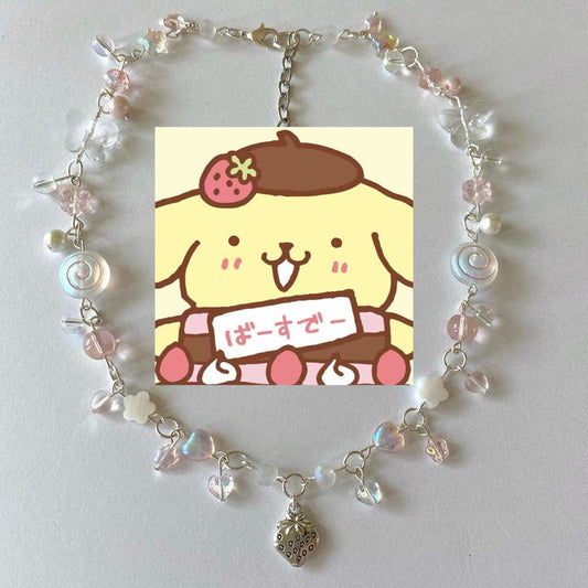 pompompurin complex necklace