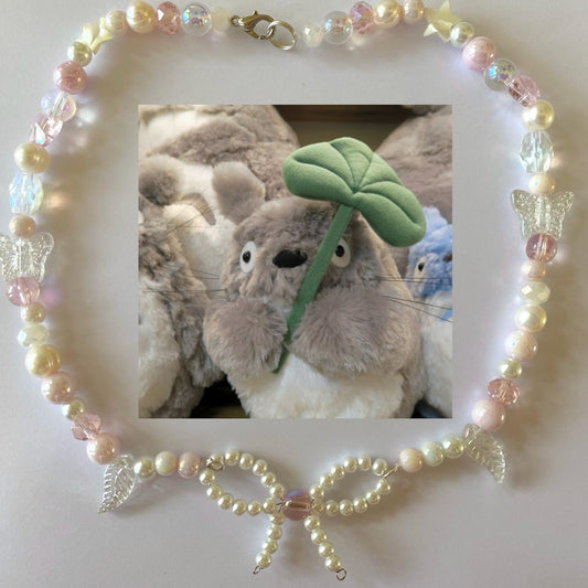 totoro plush necklace