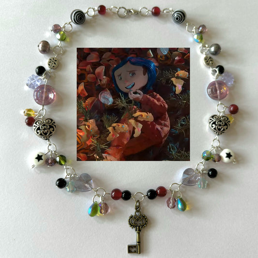 coraline flower garden necklace
