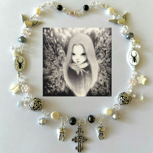 reserved discounted pixie bite necklace