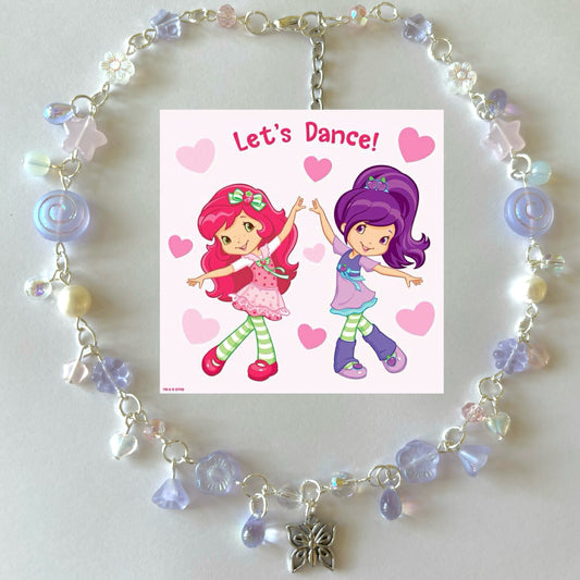 plum pudding complex necklace