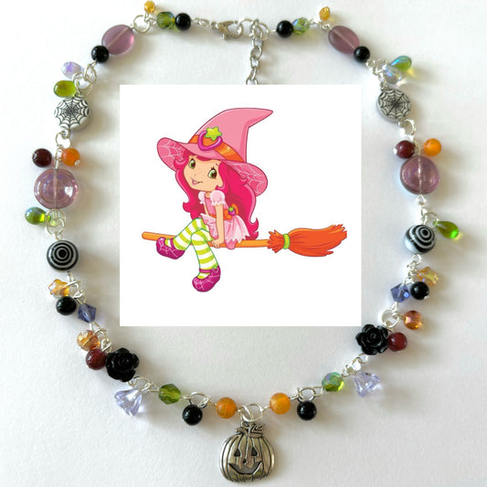 strawberry shortcake halloween complex necklace