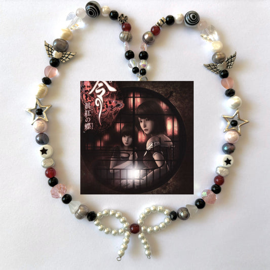 crimson butterfly necklace