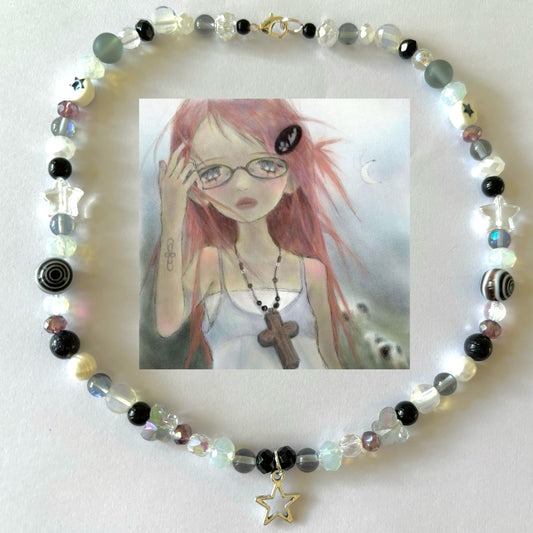 lunar cross necklace