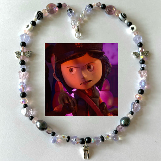 coraline button magic necklace