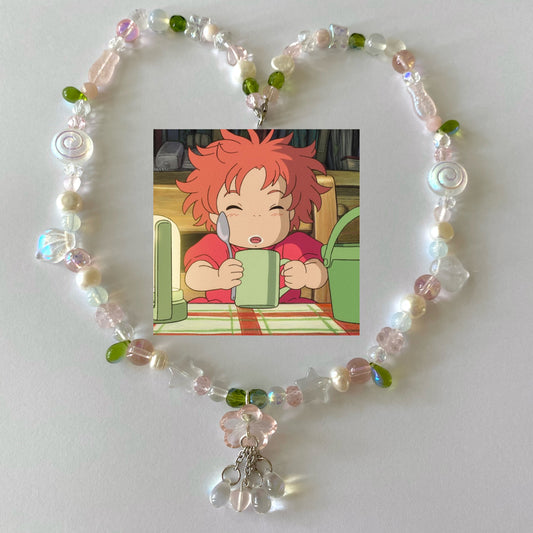 ponyo honey tea necklace 🍈💌