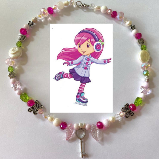 raspberry tarte necklace