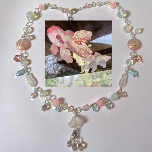 koi fish sakura complex necklace 🍵