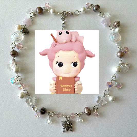 sonny angel diary time complex necklace