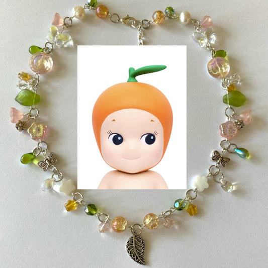 orange sonny angel complex necklace